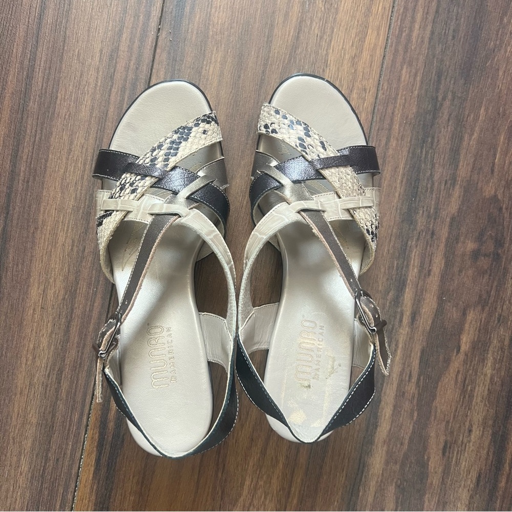 Munro American Leather Sandals – Women’s Size 7 – Comfort Heel - Picture 4 of 12